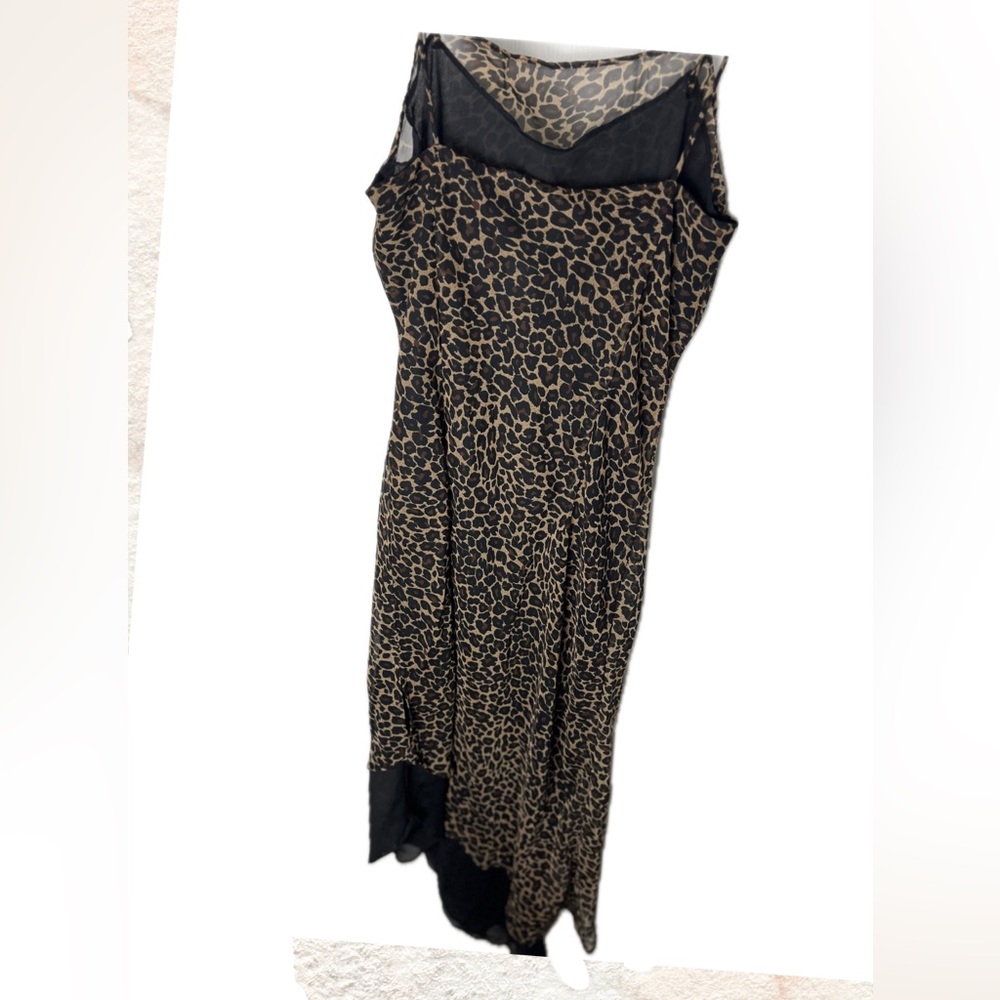 Vintage cheetah Print Dress